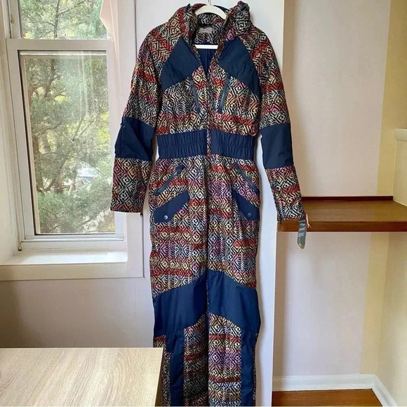 NWT Free People All Prepped Printed Ski Suit Jumpsuit One Piece FP Movement - Picture 3 of 17